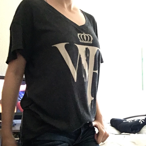 SOLD Wildfox Dark Gray Oversized Graphic Print S - Picture 3 of 6